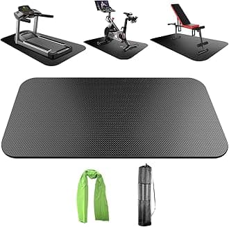 Bike Mat,Treadmill Mat,Compatible for Elliptical,Exercise Bikes, Stationary Cycles,Spin Bike,Under Exercise Bike Trainer Pad for Indoor Stationary Gym Fitness Equipment Hardwood Floor Protector