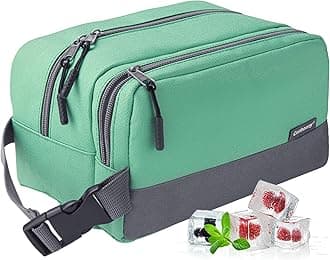 Small Cooler Bag Freezable Lunch Bag, Small Lunch Bag Insulated with Ice Pack, Double Layer Insulated Snack Bag Mini Cooler Bag for Work School Trip, Small Insulated Bag Ideal for Fresh Snacks