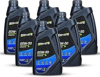 Signate 20W50 API Semi Synthetic Engine Oil for Bikes High Performance Engine Oil (6 L, Pack of 6)