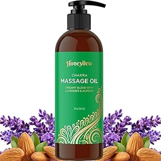 Lavender Massage Oil for Massage Therapy - Aromatherapy Full Body Massage Oil for Men and Women with Coconut Oil Lavender Oil and Sweet Almond Essential Oil - Therapeutic Grade Non GMO and Vegan