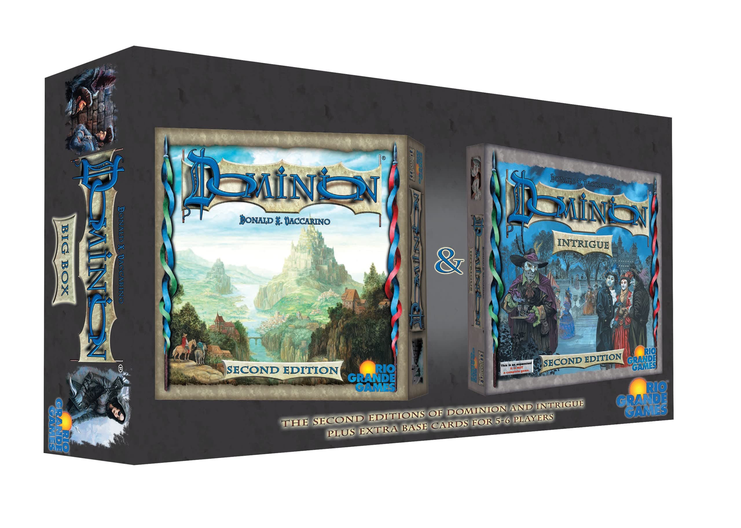 Rio Grande Games Dominion Card Game Big Box 2nd Edition with Extra Base Cards for 5-6 Players