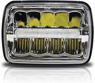 7x6 LED Headlights HID Light Bulbs Crystal Clear Sealed Beam Headlamp w/DRL 7"x6" / 5x7
