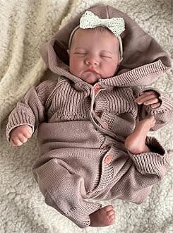 Zero pam Sleeping Reborn Dolls 45CM Real Looking Babies Soft Bodied Silicone Baby Dolls Realistic Newborn Baby Dolls for Girls Gift