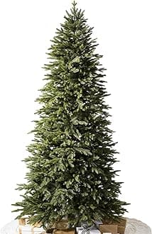 Balsam HillSilverado Slim - Realistic Narrow Christmas Tree with True Needle Foliage with Premium Stand & Easy Assembly for Indoor Holiday Decorating, Unlit, 9'