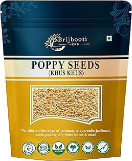 BrijBooti Poppy Seeds 100 g | Khus Khus | Posta Dana For Eating | High Grade 100% Authentic Organic Indian Khas Khas