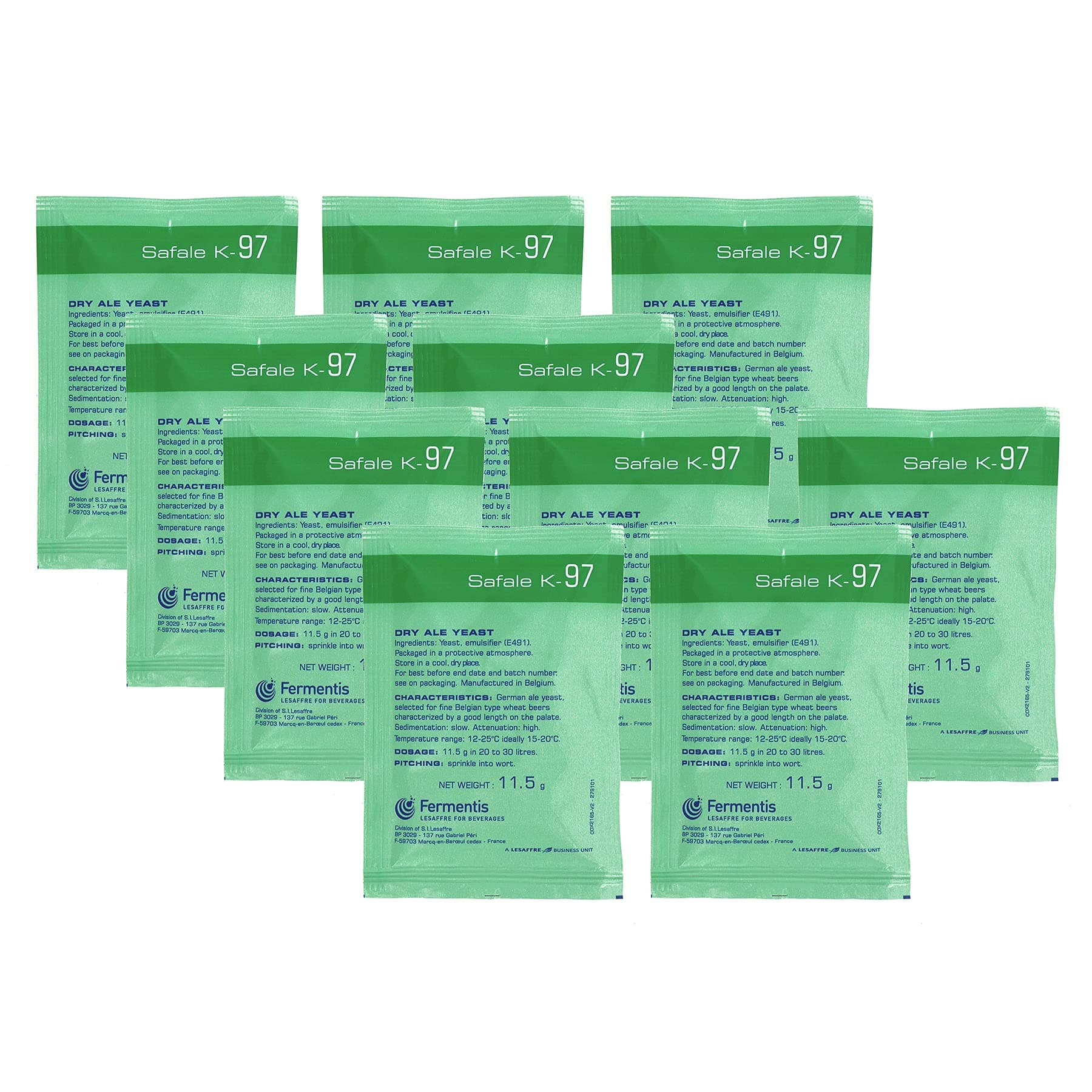 K-97 Ale Yeast, 11.5g - 10-Pack