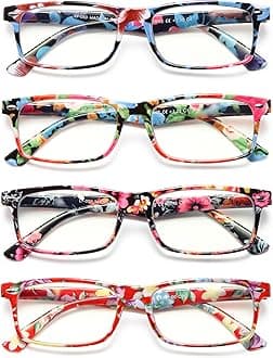 YTDBNS Reading Glasses for Women, Stylish Blue Light Blocking Readers, Ladies Eyeglasses, Fashion Computer Eye Glasses