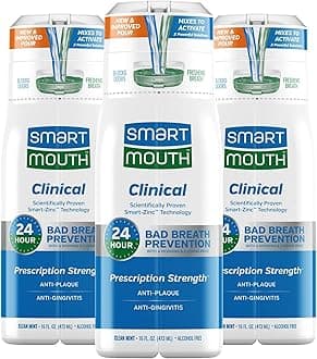 DDS Activated Clinical Mouthwash - for Fresh Breath - Clinical Strength Mouthwash for Gum Health, Gingivitis & More - Clean Mint Flavor, 16 fl oz (3 Pack)