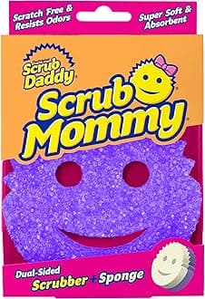 Scrub Daddy Dual Sided Sponge with Soft Absorbent and Scratch-Free Scrubbing Sides - 2 Count