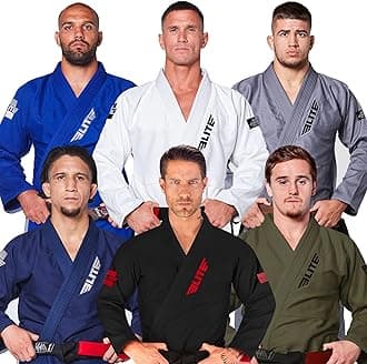 - Elite Sports BJJ GI for Men IBJJF Kimono BJJ Jiujitsu GIS W/Preshrunk Fabric & Free Belt (See Special Sizing Guide)