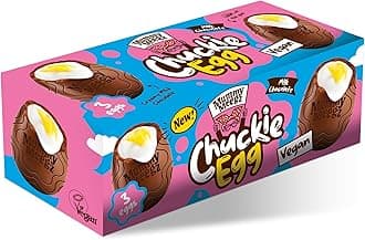Mummy Meegz Chuckie Egg Multipack (3 Vegan Chocolate Eggs) - Chocolate Multipack with Creamy Shell and Gooey Fondant Centre, Individually Wrapped, No Palm Oil