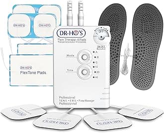 DR-HO'S Pain Therapy System Essential Package – Full Body TENS Unit with 8 Small Pads, 2 Large Pads, Travel Bag, Instructional DVD & Manual
