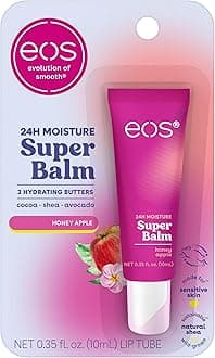 eos 24H Moisture Super Balm - Honey Apple, Day or Night Lip Treatment, Made for Sensitive Skin, Lip Balms & Moisturizers, 0.35 fl oz