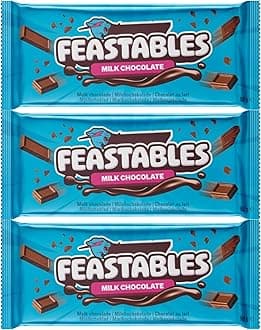 Hamperly Gifts Chocolate Bar Bundle Containing Feastables Original Milk Chocolate Bar 60g (4 Pack)