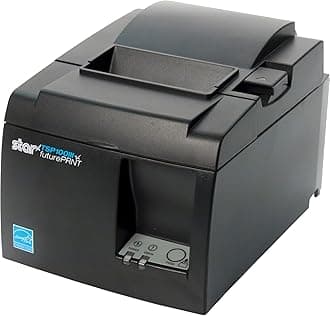 Micronics TSP143IIIU USB Thermal Receipt Printer with Device and Mfi USB Ports, Auto-cutter, and Internal Power Supply - Gray