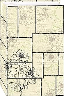 Pioneer Floral Panes Design 3-Ring Photo Album, 504 Pockets Hold, 4x6 Inches Photos