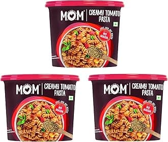 Creamy Tomato Pasta, 65/ 74g (Pack of 3) - Ready to eat | No added Preservatives | Instant Meals | 100% durum wheat