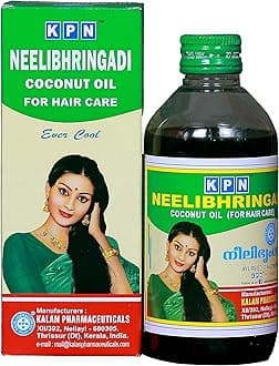 200ml Neelibhringadi Hair Oil Hair Loss uses amla indigo brahmi coconut by KPN