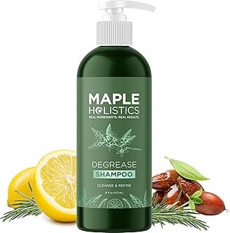 Maple Holistics Daily Shampoo for Oily Hair and Oily Scalp Dandruff for Women Men Kids with Itchy Scalp and Greasy Hair Natural Hair Care with Pure Essential Oils Lemon Rosemary Basil Sulfate Free and Color Safe -16