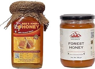 100% Pure Natural Honey |Combo 1kg + 700gm | Raw, Unprocessed,Natural | Direct from Beekeepers |