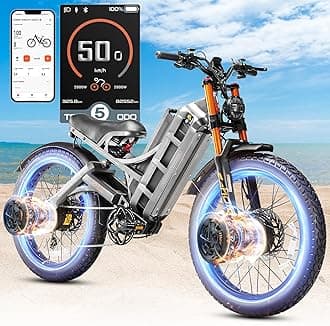 2026 eAhora Romeo Pro 3/2 50-46Mph Electric Bike for Adults 5600W/4000W Dual Motor Ebike 60V 80AH/52v 70Ah Battery 200-235Miles Long Range, 26*4.0" Fat Tire, Full Suspension, All Terrain, APP Control