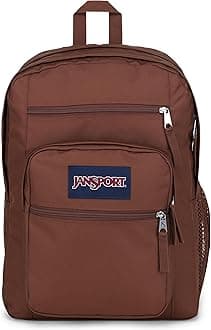 JanSport Laptop Backpack - Computer Bag with 2 Compartments, Ergonomic Shoulder Straps, 15” Laptop Sleeve, Haul Handle - Basic Brown