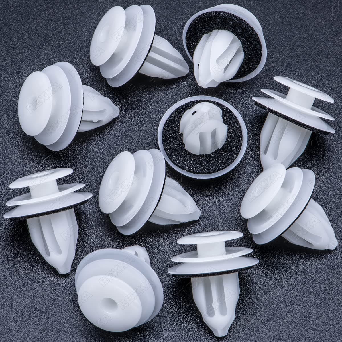 Rexka 10pcs Door Trim Panel Retainers Clips Compatible with Lexus Toyota 90467-A0005 Camry, FJ Cruiser, High Lander, RAV4, 4-Runner ES 350, GX 470, is 250, is 350, is F, LS 460 & LS 600HL