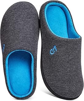VeraCosyMen's Two-Tone Memory Foam Slippers
