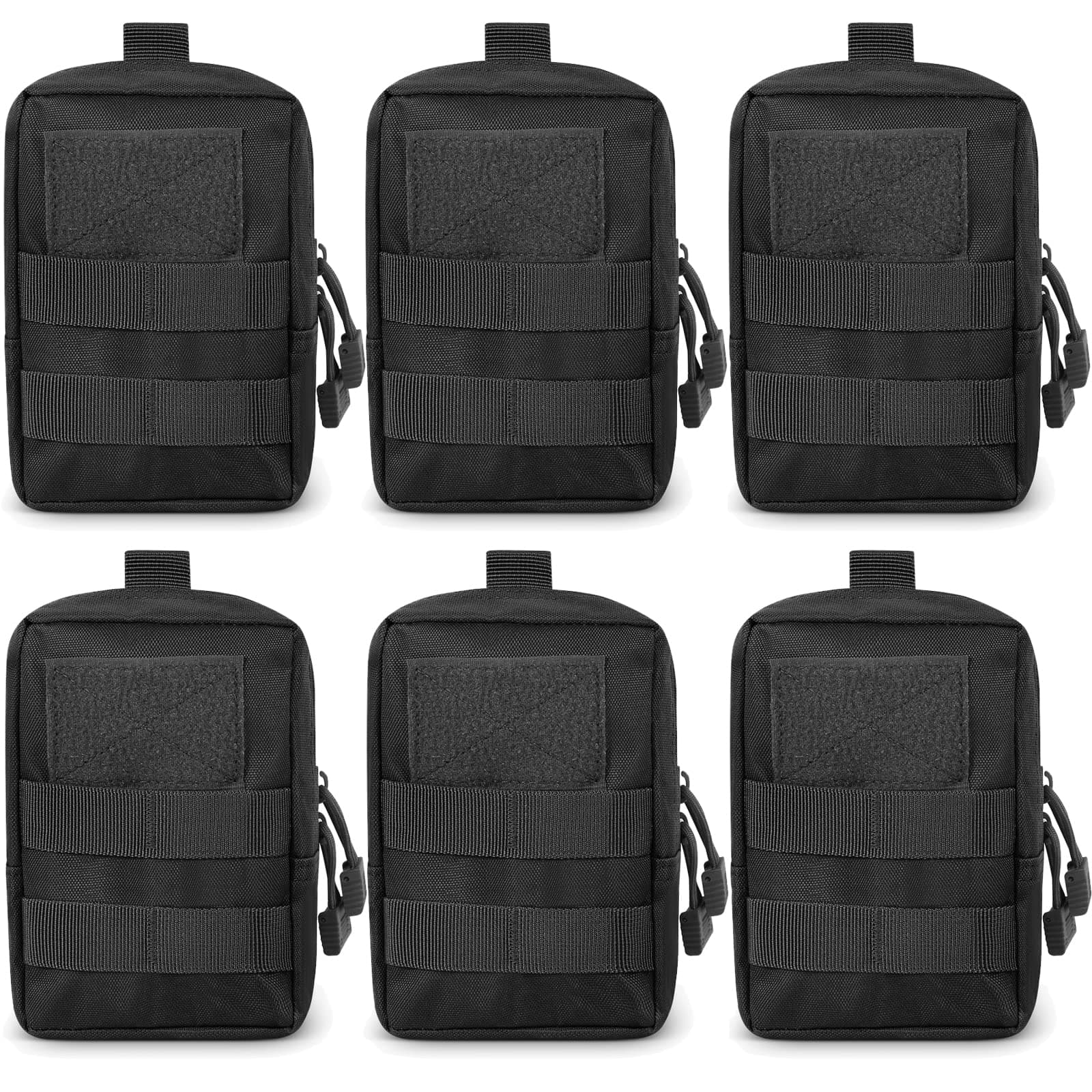 6-Pack Molle Pouch Tactical Molle Pouches Compact Utility EDC Waist Bag Pack