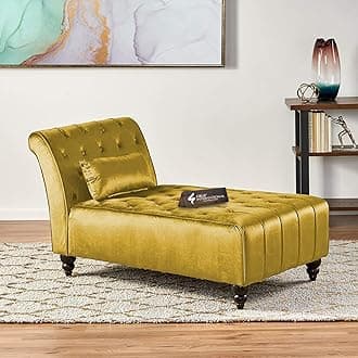 CRUZ INTERNATIONAL - online shopping-be ready ! Modern 3-Seater Fabric Sofa - Stylish Settee Diwan Couch with Chaise Lounge for Home, Living Room, and Office - 100+ Fabric Colors Available (Yellow)