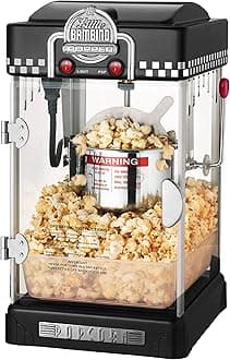 Great Northern Popcorn 83-DT5620 Northern Company GNP BlackGNP Little Bambino 2-1/2 Ounce Retro Style Popcorn Popper Machine, 2.5 Ounce, Black