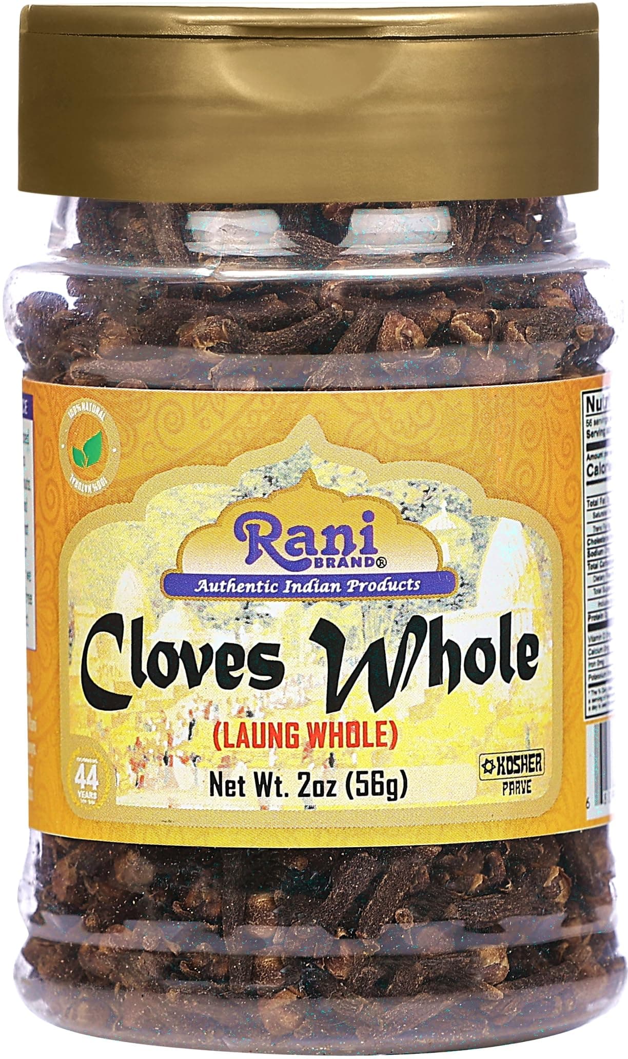 Rani Cloves Whole (Laung) 2oz (56g) Great for Food, Tea, Pomander Balls and Potpourri, Hand Selected, Spice, PET Jar ~ All Natural | NON-GMO | Kosher | Vegan | Gluten Friendly | Indian Origin