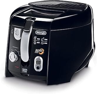 De'Longhi D28313UXBK Roto Deep Fryer - Black/Silver
