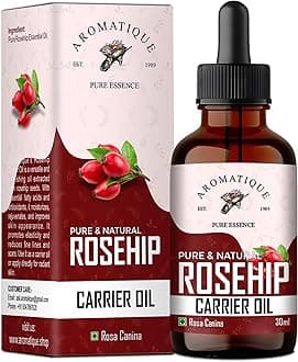 Rosehip Oil for Skin & Face | 100% Pure Cold Pressed Rosehip Seed Oil | For Pigmentation, Dry Skin & Hair Care | Lightweight Natural Face Oil | For Men & Women | 30ml