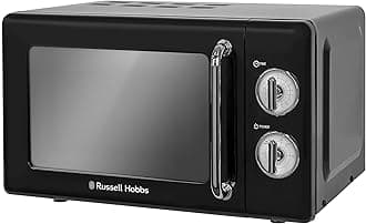 Russell Hobbs RHRETMM705B 17 L 700 W Black Compact Retro Solo Manual Microwav...
