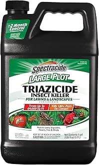 Large Plot Triazicide Insect Killer for Lawns & Landscapes Concentrate, 1 Gallon, Large Plot Concentrate Formula Kills 180+ Pests Including Fleas, Ants, Deer Ticks and Other Listed Pests