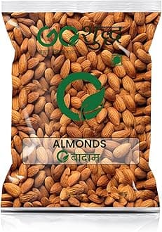 Goshudh Badam (Almond)-1Kg (Pack of 1)