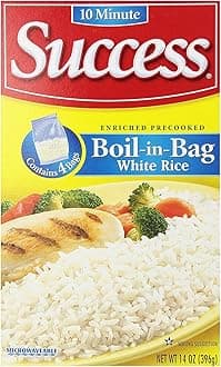 Success Boil-in-Bag Rice, White Rice, Quick and Easy Rice Meals, 14-Ounce Box