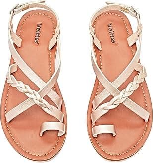 Women's Flat Slide Sandals - Fashion Slip On Braided Plait Toe Thong Strappy Spring Summer Shoes.