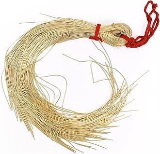 Embroiderymaterial Premium Dabka French Wire for Zardozi Aari Embroidery & Jewellery Making, Golden Smooth Finish Craft Wire, Professional Grade (1MM, 100 Grams)