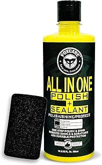 - Foxcare All in One Polish + Sealant 500ml | Car & Bike Scratch Remover Polish | Dashboard, Plastic & Fibre Restorer | High Gloss Shine & Paint Protection Coating
