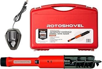 Rotoshovel 22 Inch Electronic Handheld Lithium Ion Battery Powered Digging, Trenching, Planting and Scooping Shovel with Automatic Shutoff (Rotoshovel 1 Battery)