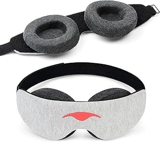 Manta Slim Sleep Mask – Ultra-Light Blackout Eye Mask with Adjustable Eye Cups, Soft Strap for Comfortable Sleep, Minimalist Design for Better Rest