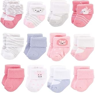 baby-girls Cotton Rich Newborn and Terry Socks