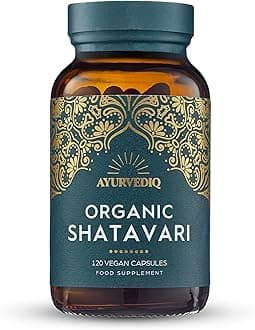 Organic Shatavari Capsules 120, 500mg – Natural Pure Shatavari Powder for Breast Milk, Hormone Balance for Women – Soil Association Certified - Vegan Ayurveda Products