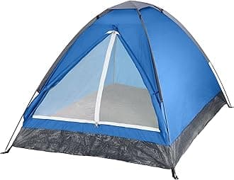 2 Person Outdoors Camping Tent with Rain Fly and Carrying Bag - Lightweight Outdoor Pop Up Tents for Camping Essentials, Music Festivals, Backpacking, Hiking, or Beach Shelter by Wakeman Outdoors