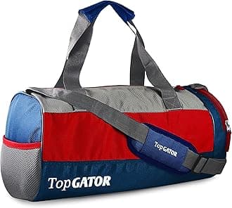 Polyester 10 inches Soft Gym Bag with Shoes Compartment - Multicolour