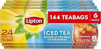Family Black Iced Tea Bags Unsweetened 24 ct, pack of 6