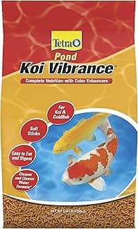 TetraPond Koi Vibrance, Soft Sticks, Easy to Digest Floating Pond Food, 5.18 lbs