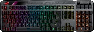 ASUS ROG Claymore II 100% / 80% TKL Wireless RGB Modular Gaming Keyboard ROG RX Red Switch PBT Double Shotkey Cap, Removable Tempad, Wrist Rest, Media Control, USB Pass-Through - Black PBT